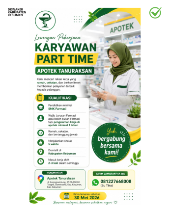 Lowongan Kerja Apotek Tanuraksan