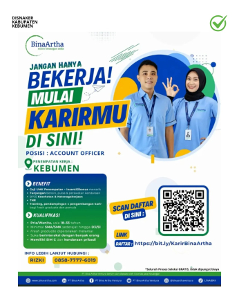 Lowongan Kerja Bina Artha Ventura (Account Officer)