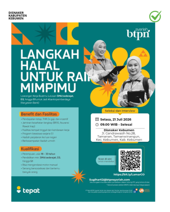 Lowongan Kerja BTPN Syariah