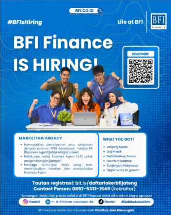 Lowongan Kerja BFI Finance (Marketing Agency)