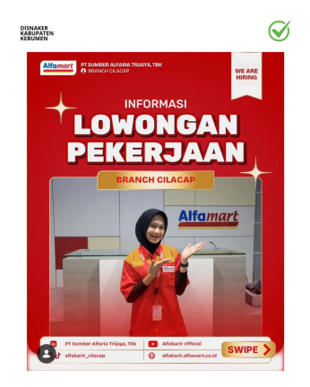 Lowongan Kerja Alfamart (Crew Store & Helper, Terbuka untuk Penyandang Disabilitas)