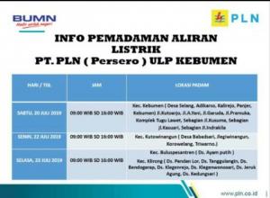 Informasi gangguan website dan domain layanan elektronis Pemerintah Kabupaten Kebumen