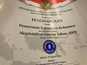 Kebumen Raih Predikat B Dalam Implementasi SAKIP 2019