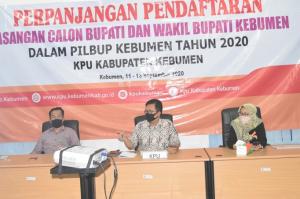 KPU Kebumen Resmi Tutup Pendaftaran Pasangan Calon