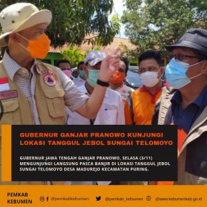 Cek Lokasi Tanggul Jebol Sungai Telomoyo, Ganjar : Tingkatkan Kewaspadaan Bencana