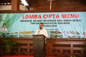 Lomba B2SA Tingkat Kabupaten, Bupati Ajak Generasi Muda Milenial Kenali dan Gemari Makanan Lokal/Tradisional