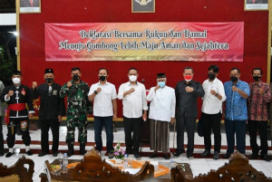 Sempat Terjadi Kericuhan, Masyarakat Gombong Deklarasikan Perdamaian