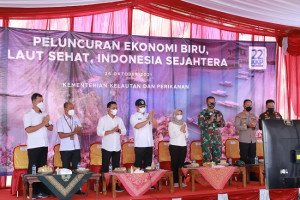 Hadiri HUT KKP, Bupati Kebumen Pastikan Shrimp Estate Dibangun Awal 2022