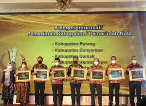 Kabupaten Kebumen Raih Penghargaan Keterbukaan Informasi Publik (KIP) Award Kategori Informatif Tahun 2021