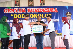 Bupati Launching Bodronolo, Bumdesma Pertama di Kebumen yang Berbadan Hukum