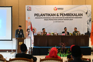 78 Panwascam Kebumen Dilantik, Bupati Ingatkan Potensi Konflik Pemilu