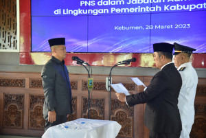 Bupati Kebumen Kembali Lantik Dua Pejabat Administrator