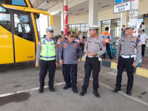 Jelang Lebaran, Pemkab dan Polres Kebumen Lakukan Ram Check Kendaraan. Tujuh Bus Tak Sesuai Izin Trayeknya