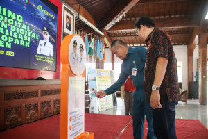 Bupati Melaunching Titik Baca Digital dan Sosialisasi Literasi Geopark