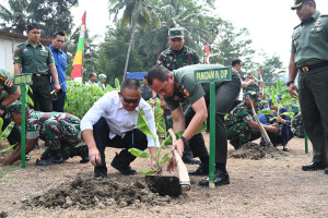 Pangdam IV/ Diponegoro Tinjau Budidaya Pisang Cavendish di Kebumen