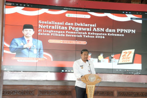 ASN Pemkab Kebumen Gelar Deklarasi Netralitas Pada Pilkada 2024