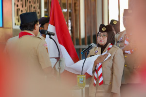 Bupati Lilis Nuryani Resmi Jabat Kamabicab, Sekda Edi Rianto Pimpin Kwarcab Pramuka Kebumen 2025-2030