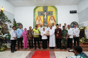 Pastikan Ibadah Natal Khidmat, Forkopimda Kebumen Cek Sejumlah Pos Pengamanan dan Rumah Ibadah