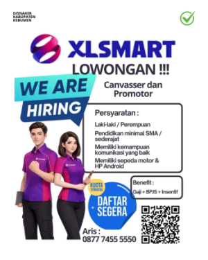 Lowongan Kerja XLSmart (Canvasser &Promotor)