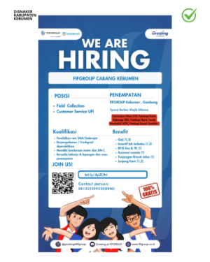 Lowongan Kerja FIFGROUP Cabang Kebumen – Posisi Customer Service dan Collection Field