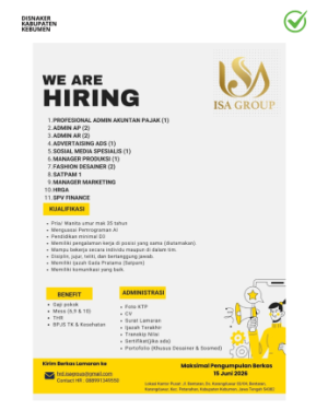 Lowongan Kerja ISA Group